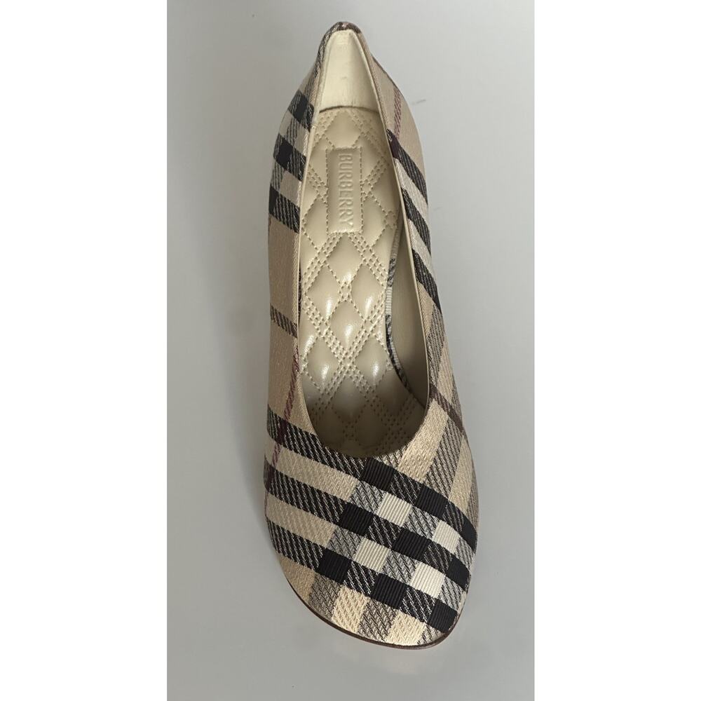 Burberry Women's Pump Alabaster IP Check Shoes 9.5 US (39.5) 8100970 IT NIB $890 - Picture 5 of 15